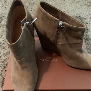 Coach suede bootie